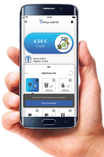 Pay4Vend Handy-Bezahl-App Money-Control
